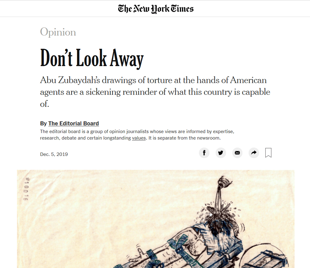 Abu Zubaydah and “How America&nbsp;Tortures”