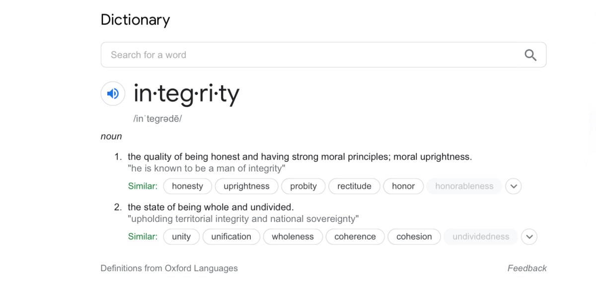 Integrity
